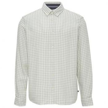 S.Oliver RED LABEL Regular Fit Freizeithemd aus strukturierter Baumwolle mit Button-down-Kragen in Hellgrün, Größe L