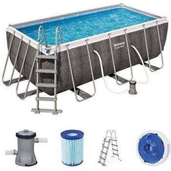 Bestway Zwembad Set Power Steel Rechthoek 412 cm