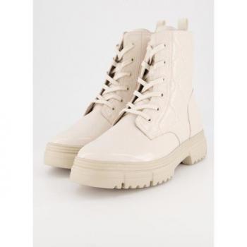 Caprice Damen‑Boots (Lackleder) beige – Ulla Popken, EU 41