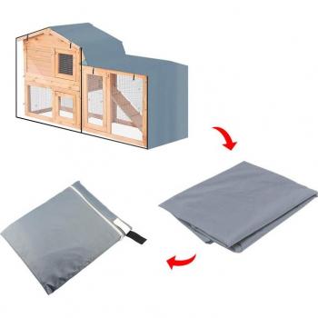 Housse anti-poussière pour niche d'animaux, tissu Oxford, 122x50x105cm, 4 pieds