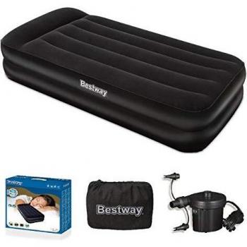 Handheld AC Pump Twin Airbed by Bestway – 75x38x18″ (1.91 m)