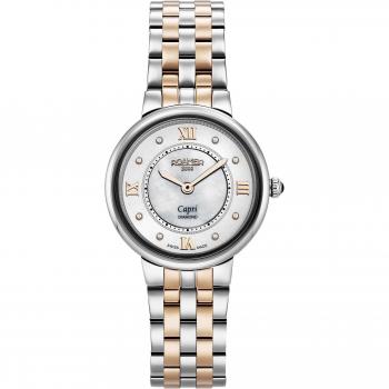 Capri Diamond Roamer Ladies Watch with Two-Tone Bracelet