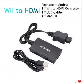 Adaptador HDMI a RCA/N64/PS2/AV + S-VIDEO/SCART/WII 720P/1080P para DVD y Proyector