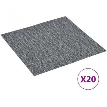 Torana Tarimas Autoadhesivas PVC 20 uds Gris 1,86 m²
