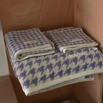 Classic Houndstooth Absorbent Towel Set