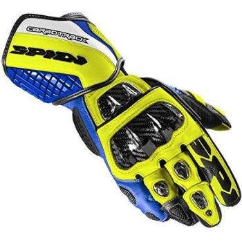 Guanti Moto Spidi Carbo Track EVO Colore Blu‑Giallo XL