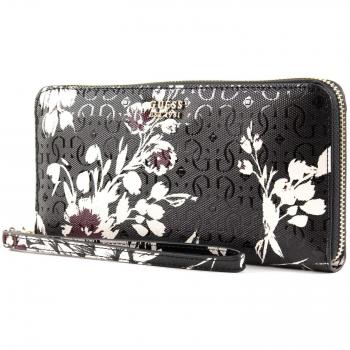 Guess SWSF71 10460 Geldbörse Zubehör, Pz., Schwarz/Weiß/Rot Floral