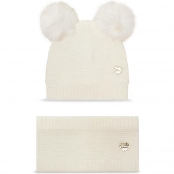 Guess A4BZ01 Z2QP0 Completo cappello e scaldacollo Écru