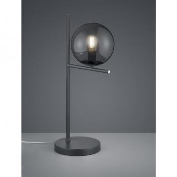 Lampe sphérique en verre fumé anthracite, E14 – Pure Trio Lighting