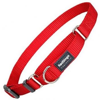Collier canin rouge avec fermeture martingale Red Dingo