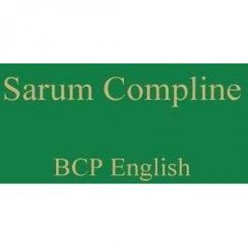 Sarum Compline: BCP English