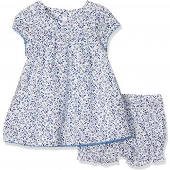 Absorba Boutique Bleu Porcelaine, Vestido para Bebés, Azul (Marine 04), 80 cm
