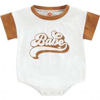 Summer Letter Print Romper for Infants