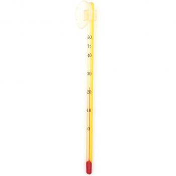 Termómetro de acuario con succión de vidrio 14cm
