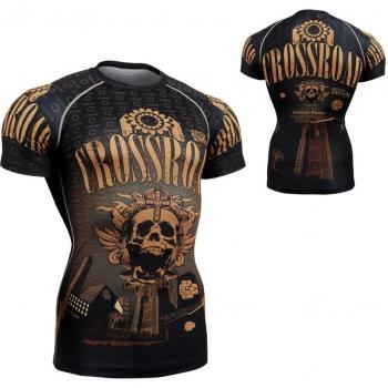 Camiseta de secado rápido con calavera para culturismo