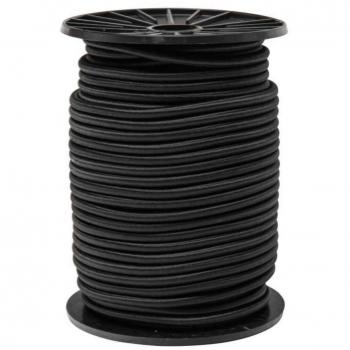 Werka Pro Tendeur élastique noir 6mm x 50 mètres sur bobine