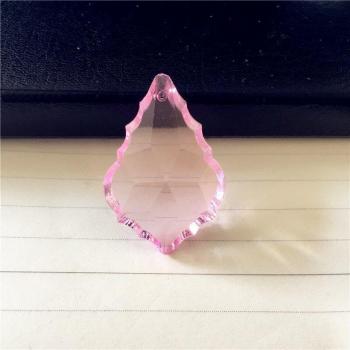 Valentine’s Day Pink Maple Crystal Necklace Part – 38mm Shiny