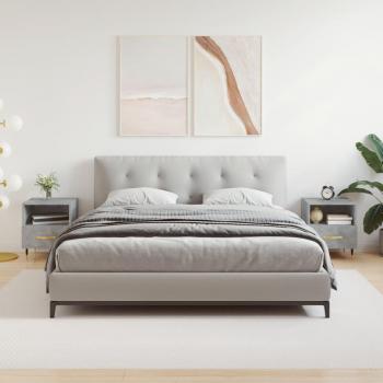 Comodini 2 pz Grigio Cemento 40x35x47,5 cm in Legno Multistrato cod mxl 127773