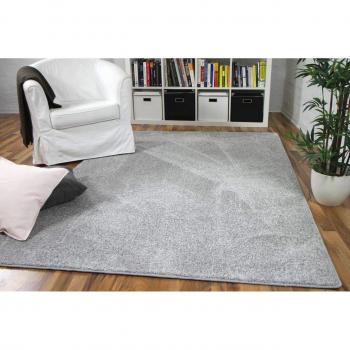 Hochflor-Velours Mona Teppich in Silbergrau – 24 Ausführungen