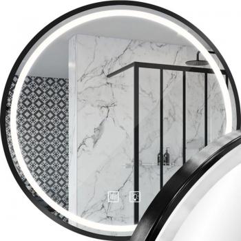 Miroir LED Noir 60 cm MMJ