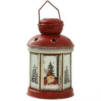 Xmas Santa Lantern Light Decor