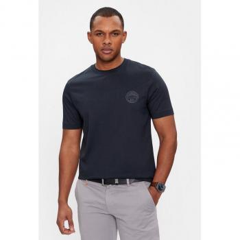 BOSS Classic Herren T-Shirt Blau Baumwolle, Regular Fit (50507787)