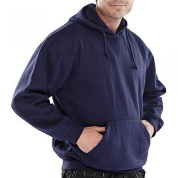 Beeswift Polycotton Hooded Sweatshirt Navy Blue XXL CLPCSHNXXL