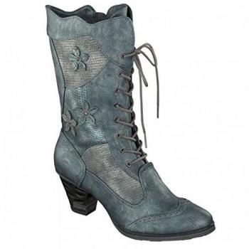 Mustang 1255-504 Damen Ankle Boot – Blau, EU 38
