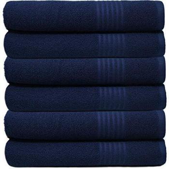 Navy Blue Highly Absorbent Bath Towel Set