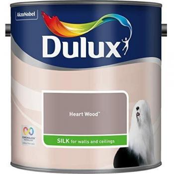 Dulux 5293125 Walls & Ceilings Silk Emulsion Paint, Heart Wood, 2.5 litres