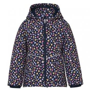 Mini Giacca Maxi AOP Saphir Oscuro – Cuore 4‑Anni