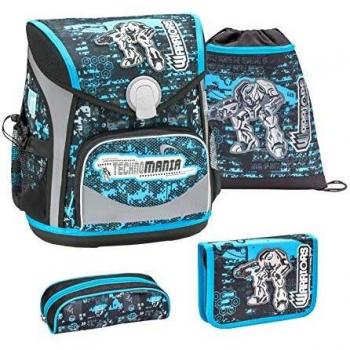 Belmil Schulranzen Set 4-teilig für Grundschule Jungen mit Brust