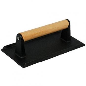 Buckingham 30090 Black Cast Iron Steak & Bacon Press