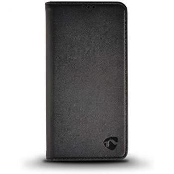 Weiches Bookcase mit Portemonnaie für Huawei P Smart 2019 | Schwarz