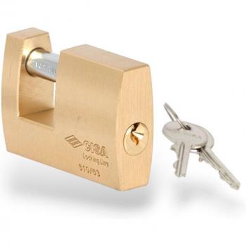 Lucchetto in Ottone Smerigliato Cisa con Arco in Acciaio