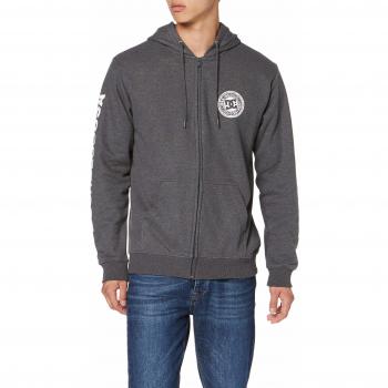 DC Shoes Circle Star Sweat Homme, Charbon Mélangé, FR : L (Taille Fabricant : Large)