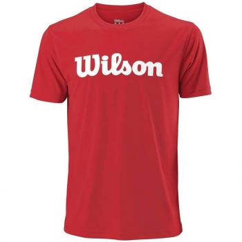 Wilson M Uwii Script T-Shirt Tech, Herren, Rot (Rot)