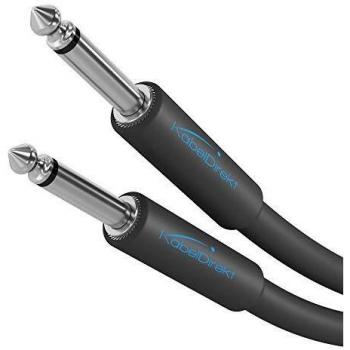 KabelDirekt – Cable para Bajos Mono de 6,3mm – 5m