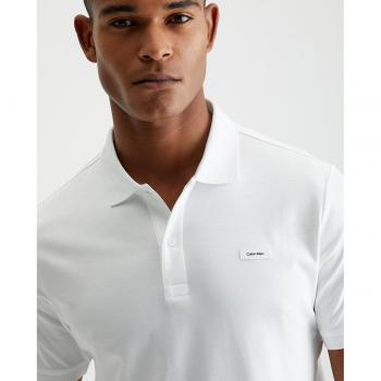 Calvin Klein Poloshirt Smooth Cotton Slim Polo K10K111657 Weiß Regular Fit