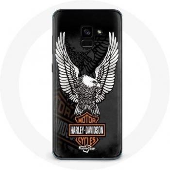 Protezione per Samsung Galaxy A8 Plus logo Harley Davidson aquila
