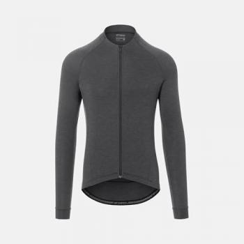 Giro New Road T-shirt Gris à Manches Longues – XXL
