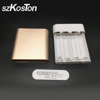 Cajón de Baterías 18650 (4 piezas) con Cargador 10,400 mAh