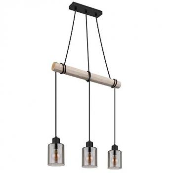 Lampe de table à manger bois suspendu – 50 x 140 cm