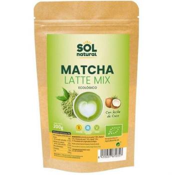 Mistura de Matcha Latte com Leite de Coco Orgânico Sem Glúten, 200g