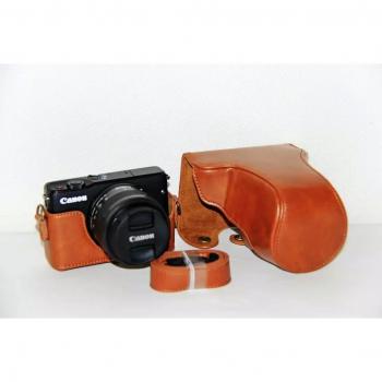 Funda de cuero PU para videocámara Canon