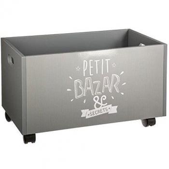Baule Giocattoli con Rotelle 48x28x28 cm