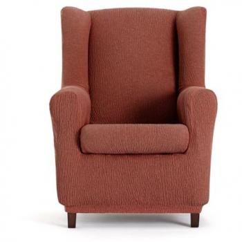 Funda elástica para sillón orejero Troya Naranja 80 x 100 x 90 cm