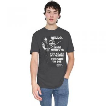 Princess Bride Charcoal T‑Shirt, Hello Again Print