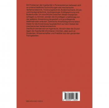 Kapillarität in porösen Feststoffsystemen (German Edition)