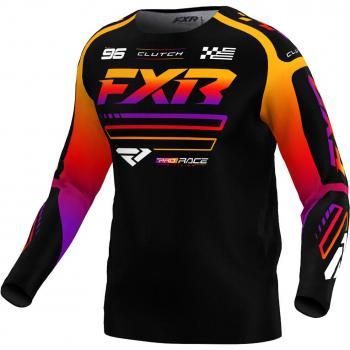 Camiseta Clutch FXR Cross Negro Espectro 2025